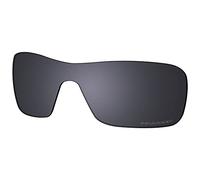 Saucer Premium Replacement Lenses & Nosepads for Oakley Turbine Rotor OO9307 Sunglasses High Definition - Shield Black Polarized