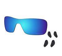 Saucer Premium Replacement Lenses & Nosepads for Oakley Turbine Rotor OO9307 Sunglasses High Definition - Glacier Blue Polarized
