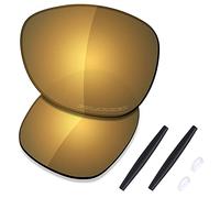 Saucer Premium Replacement Lenses & Rubber Kits for Oakley Crosshair New 2012 OO4060 Sunglasses High Definition - Bronze Gold Polarized