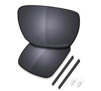 Saucer Premium Replacement Lenses & Rubber Kits for Oakley Ejector OO4142 Sunglasses High Defense - Shield Black Polarized