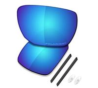 Saucer Premium Replacement Lenses & Rubber Kits for Oakley Ejector OO4142 Sunglasses High Definition - Glacier Blue Polarized