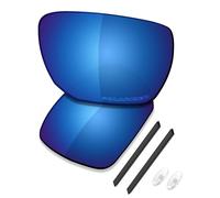 Saucer Premium Replacement Lenses & Rubber Kits for Oakley Ejector OO4142 Sunglasses High Definition - Midnight Blue Polarized