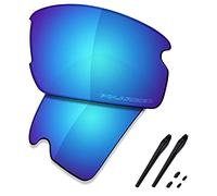 Saucer Premium Replacement Lenses & Rubber Kits for Oakley Flak 2.0 OO9295 Sunglasses High Definition - Glacier Blue Polarized
