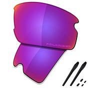 Saucer Premium Replacement Lenses & Rubber Kits for Oakley Flak 2.0 OO9295 Sunglasses High Definition - Midnight Sun Polarized