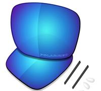 Saucer Premium Replacement Lenses & Rubber Kits for Oakley Gauge 6 OO6038 Sunglasses High Definition - Glacier Blue Polarized