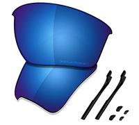 Saucer Premium Replacement Lenses & Rubber Kits for Oakley Half Jacket 2.0 XL OO9154 Sunglasses High Defense - Midnight Blue Polarized