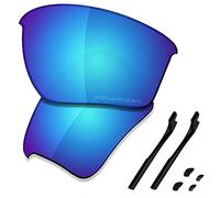 Saucer Premium Replacement Lenses & Rubber Kits for Oakley Half Jacket 2.0 XL OO9154 Sunglasses High Definition - Glacier Blue Polarized