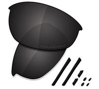 Saucer Premium Replacement Lenses & Rubber Kits for Oakley Half Jacket Sunglasses High Defense - Carbon Black Polarized