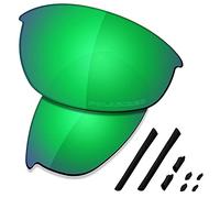 Saucer Premium Replacement Lenses & Rubber Kits for Oakley Half Jacket Sunglasses High Defense - Jade Green Polarized