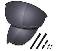 Saucer Premium Replacement Lenses & Rubber Kits for Oakley Half Jacket Sunglasses High Definition - Shield Black Polarized