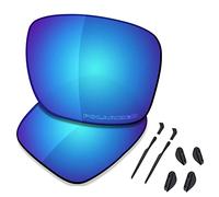Saucer Premium Replacement Lenses & Rubber Kits for Oakley Mainlink XL OO9264-61mm Sunglasses High Definition - Glacier Blue Polarized