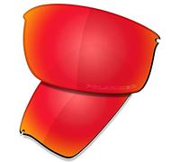 Saucer Premium Replacement Lenses & Rubber Kits for Oakley WireTap OO4071 Sunglasses High Defense - Fire Red Polarized