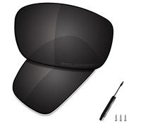 Saucer Premium Replacement Lenses & Rubber Kits for Oakley X Squared OO6011 Sunglasses High Definition - Carbon Black Polarized