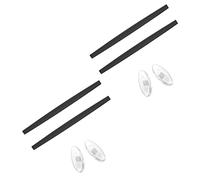 Saucer Replacement Nose Pieces Pads & Earsocks Temple Sleeve Rubber Kit for Oakley Whisker Sunglass - Black + Black