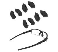 Saucer Replacement Nose Pieces Pads for Oakley Flak Draft OO9364 / Flak Beta OO9363 / Flak XS OJ9005 Sunglass - Black + Black
