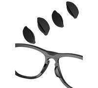 Saucer Replacement Nose Pieces Pads for Oakley Frogskins Range OO9284 Sunglasses - Standard Black + Asian Fit Black