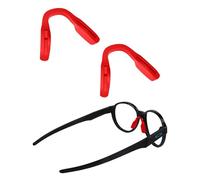 Saucer Replacement Nose Pieces Pads for Oakley Hex Jector OX8032 Eyeglasses - Asian Fit Red + Standard Red
