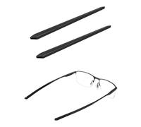 Saucer Replacement Rubber Earsocks Temple Sleeve for Oakley 140 mm Socket 5.0 OX3217 | Socket 5.5 OX3218 Glass - Black + Black