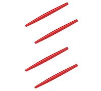 Saucer Replacement Rubber Earsocks Temple Sleeve for Oakley Transistor OX3085 Eyeglass - Red + Red