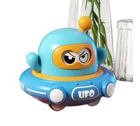 Saucer Toy,Cute Space Ship Pull Back Bouncing Toy | Outdoor Activities Change Face for Toddler Kids Girls Preschool Birthday Indoor Garden Living Room Patio Yard Playground