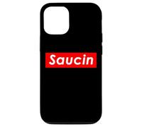 Saucin Bold Modern Slang Meme Funny Fashion Streetwear Sauce Case for iPhone 12/12 Pro