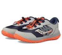 Saucony Aura Kidz Unisex Kids' Sneaker, grey/orange/navy, 21.5 cm