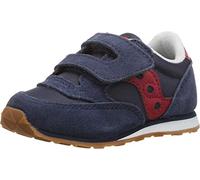 Saucony Baby Jazz Hook & Loop Sneaker, Navy/Red, 11 UK Child