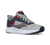 Saucony Boys Axon Kdz Basketball, Grey Navy Blue Red, 7 Big Kid