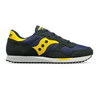 Saucony DXN Sneaker Trainer Shoe, Navy-Yellow, 6.5
