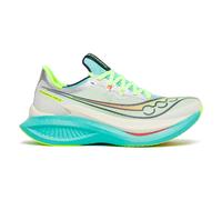 Saucony Women's Endorphin Pro 5 Sneaker, White/Aqua, 5 UK