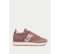 Saucony female Jazz Triple Trainers - 6 - Brown, Soft Pink,Brown