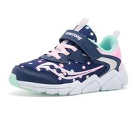 Saucony Flash The Unisex Child, Navy/Pink, 12.5 Little Kid