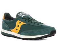 Saucony Full Length Canvas Suede Lace Up Mens Trainer In Green UK 7 - 12
