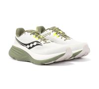 Saucony Hurricane 24 Mens White/Olive Trainers - Size UK 8