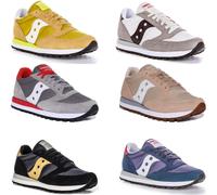 Saucony Jazz Nylon Suede Retro Mens Trainer Navy Yellow UK 6 - 12