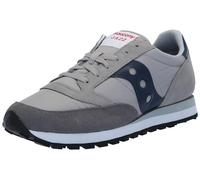 Saucony Jazz Original Men's Nylon Suede Lace Up 80S Retro Trainers (Grey Blue, UK 9)