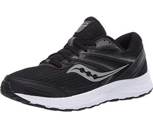 Saucony Men's Cohesion 13 Walking Shoe, Black | White, 11.5 UK