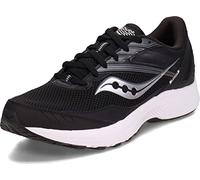 Saucony Men's Cohesion 15 Running Shoe, Black/White, 9.5 Wide