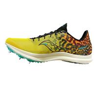 Saucony Men's Endorphin Cheetah Middle Distance Carbon Plated Track Spike, Black/Vizi, 7.5 UK