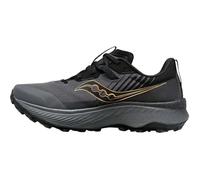 Saucony Men's Endorphin Edge Trail Running Shoe, Black/GOLDSTRUCK, 10