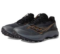 Saucony Men's Endorphin Edge Trail Running Shoe, Black/GOLDSTRUCK, 10.5