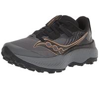 Saucony Mens Endorphin Edge Trail Running Shoe, Black/Goldstruck, 10.5