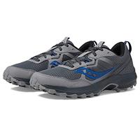 Saucony Mens Excursion TR16 Trail Running Shoe, Gravel/Lapis, 9