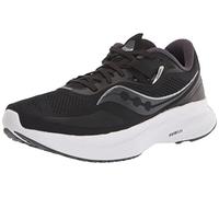 Saucony Men's Guide 15 Running Shoe, Black/White, 10.5 Wide