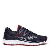 Saucony Men's Guide Iso Running Shoe, Navy/Red, 15 Medium US
