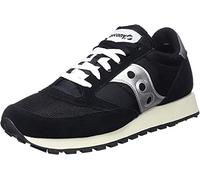 Saucony Mens Jazz Original Vintage Sneaker, Blk Silver Wht, 10.5 UK