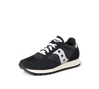 Saucony Mens Jazz Original Vintage Sneaker, Blk Silver Wht, 5 UK