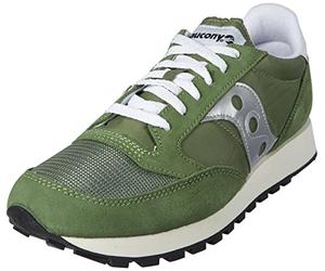 Saucony Mens Jazz Original Vintage Sneaker, Green Silver, 9 UK