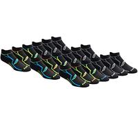 Saucony Men's Multi-pack Bolt Performance Comfort Fit No-show Running Socks, Black (18 Pairs), L UK