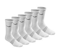 Saucony Mens Multi-Pack Mesh Ventilating comfort Fit Performance crew Socks White Solid Foot (6 Pairs) Shoe Size: 8-12